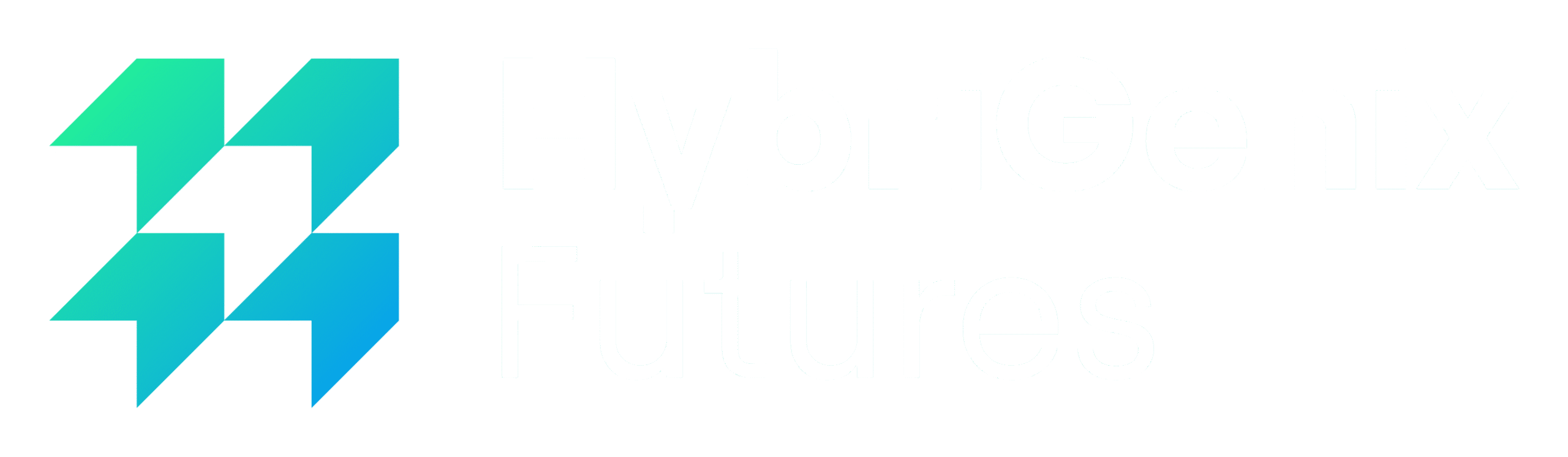 HybriGenix Logo Horizontal Colour Negative